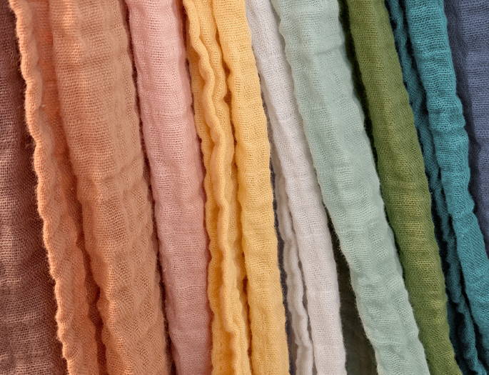 SwaddleDesigns muslin swaddles in a range of colors