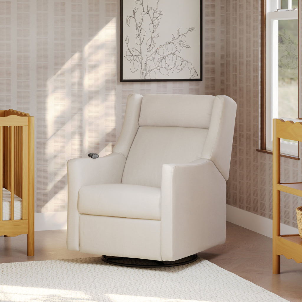 Kiwi Deluxe Power Recliner and Swivel Glider with Heat and Massage