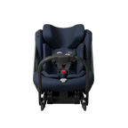 Axkid ONE 3 in Glacier Lake Blue, front, with the infant insert fitted