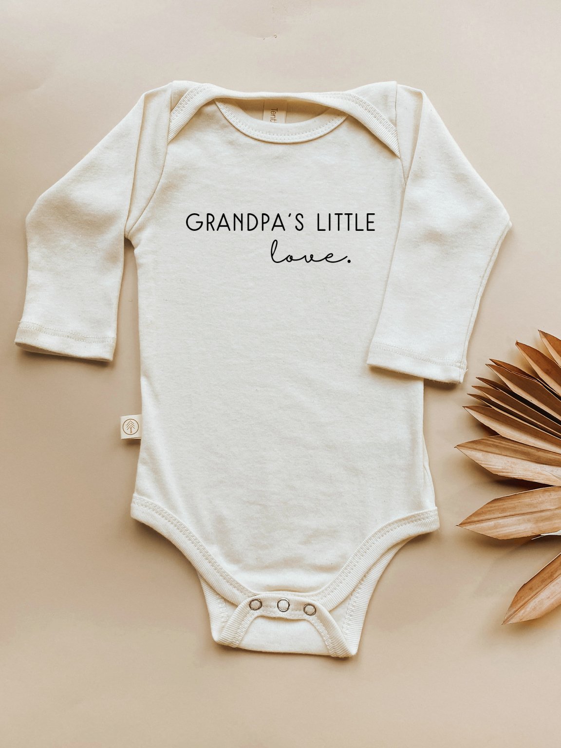 Grandpa's Little Love Organic Bodysuit Long Sleeve