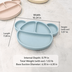 Grosmimi Little Silicone Suction Food Plate