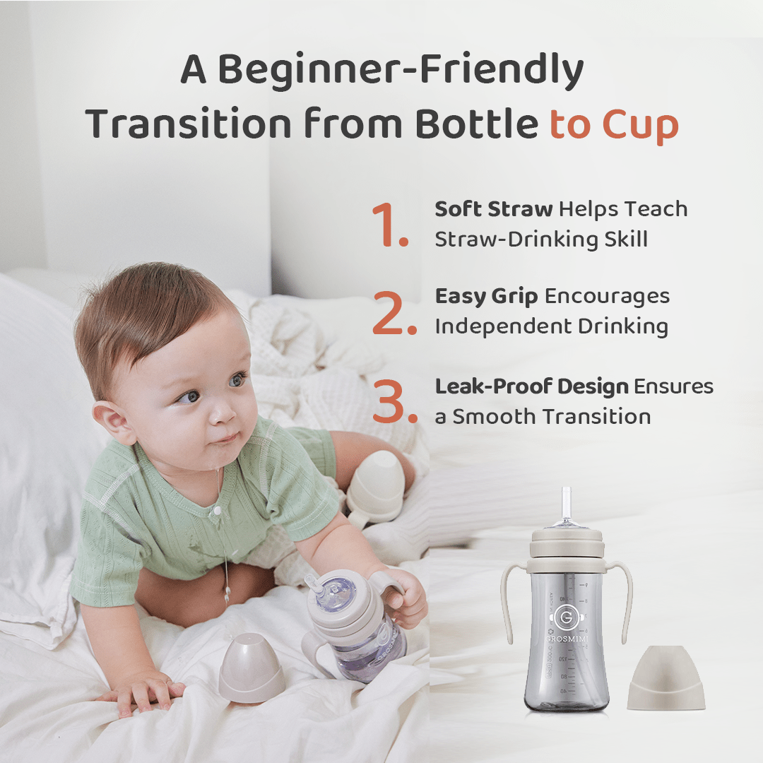 Grosmimi PPSU Straw Cup - 6oz (6 Months+)