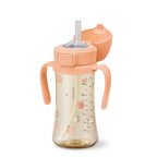 Grosmimi PPSU Straw Cup with Flip Top - 10oz (12 Months+) Stage 2 Straw