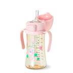 Grosmimi PPSU Straw Cup with Flip Top - 10oz (12 Months+) Stage 2 Straw