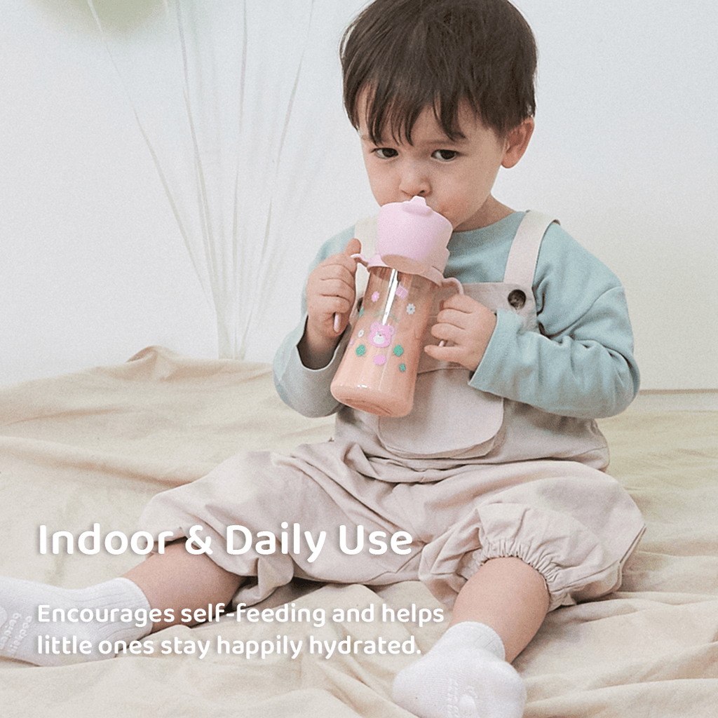 Grosmimi PPSU Straw Cup with Flip Top - 6oz (12 Months+)