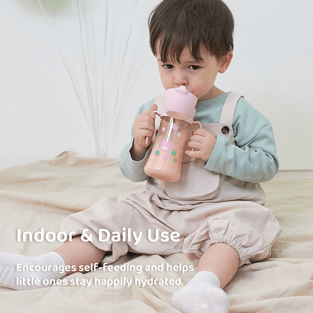 Grosmimi PPSU Straw Cup with Flip Top - 6oz (12 Months+)