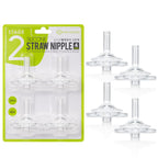 Grosmimi Replacement Straw Nipple only 4-counts Stage 2 (12 Months+)