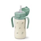 Grosmimi Stainless Steel Straw Cup with Flip Top - 10oz (12 Months+)