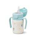 Grosmimi Stainless Steel Straw Cup with Flip Top - 6oz (12 Months+)