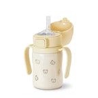 Grosmimi Stainless Steel Straw Cup with Flip Top - 6oz (12 Months+)