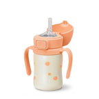 Grosmimi Stainless Steel Straw Cup with Flip Top - 6oz (12 Months+)