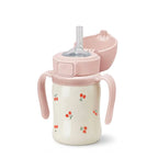 Grosmimi Stainless Steel Straw Cup with Flip Top - 6oz (12 Months+)