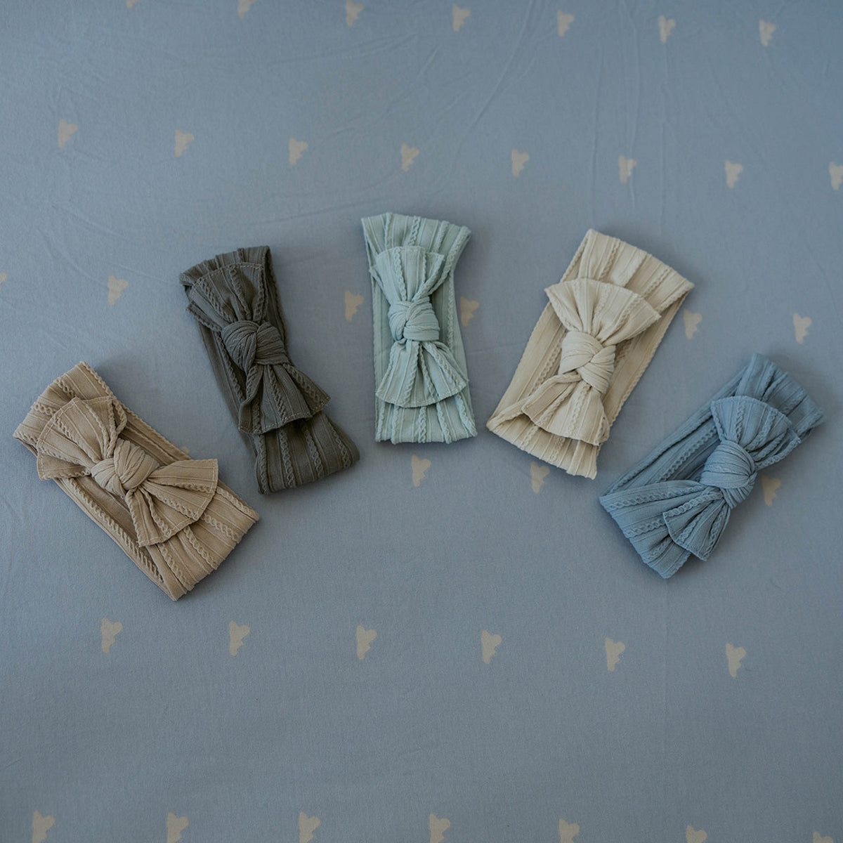 Cable Knit Knotted Headbands - 5 Pack