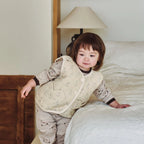 BabyRabbit Heart Patterned Rabbit Vest — Toddler Quilted Vest / Sleep Sack (12-18M–5T)
