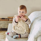 BabyRabbit Heart Patterned Rabbit Vest — Toddler Quilted Vest / Sleep Sack (12-18M–5T)