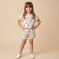 Organic Drop Shoulder Tee & Shorts Set - Horses