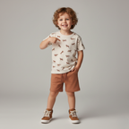 Organic Tee & Shorts Set - Horses