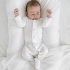 White | Organic Snap Footie