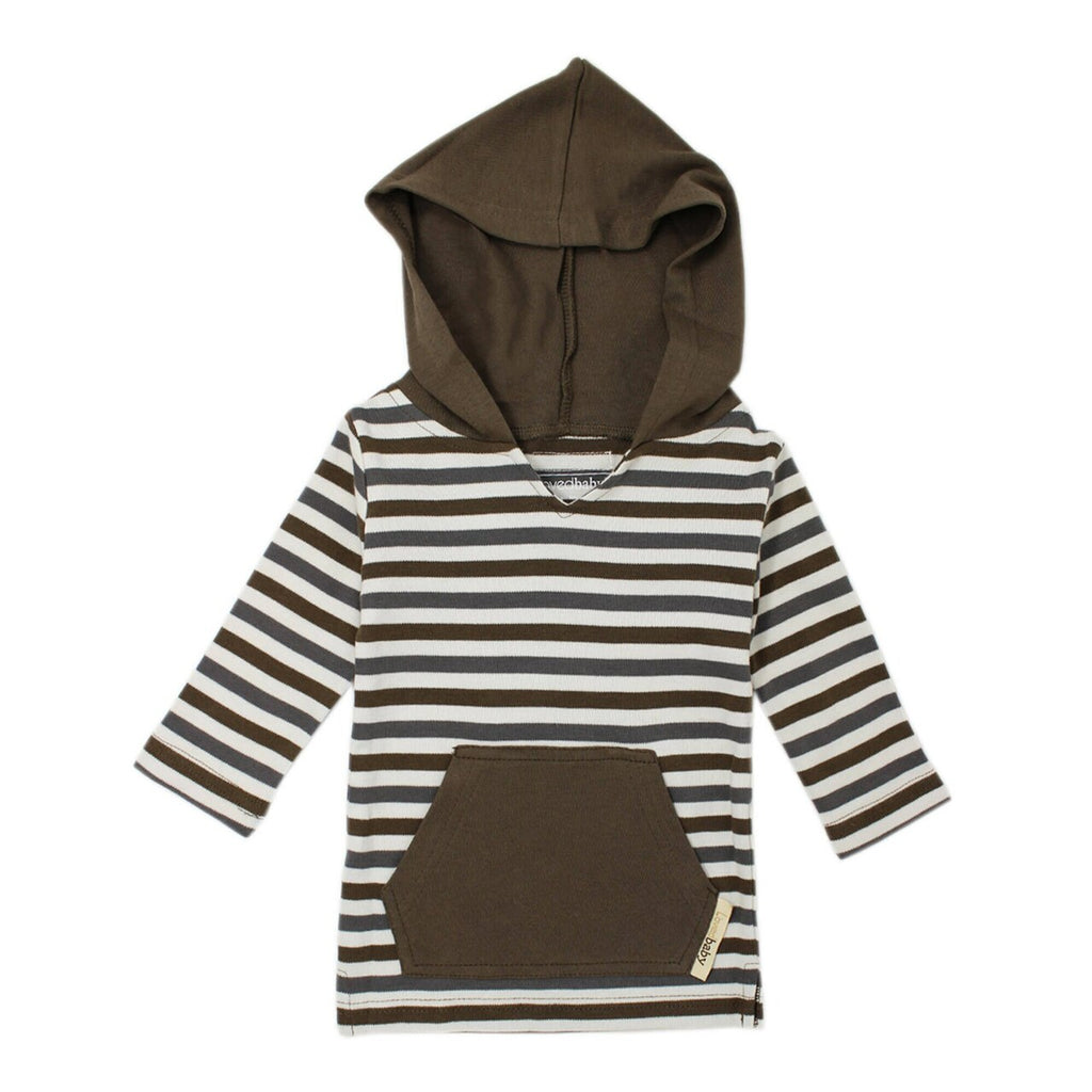 Gray Stripe | Organic Hoodie