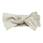 Stone | Organic Smocked Tie Headband