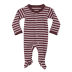 Lavender/Eggplant | Organic Snap Footie