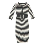 Gray Stripe | Organic Gown