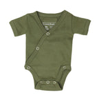 Sage | Organic Short-Sleeve Kimono Bodysuit