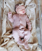 Mauve | Organic Snap Footie