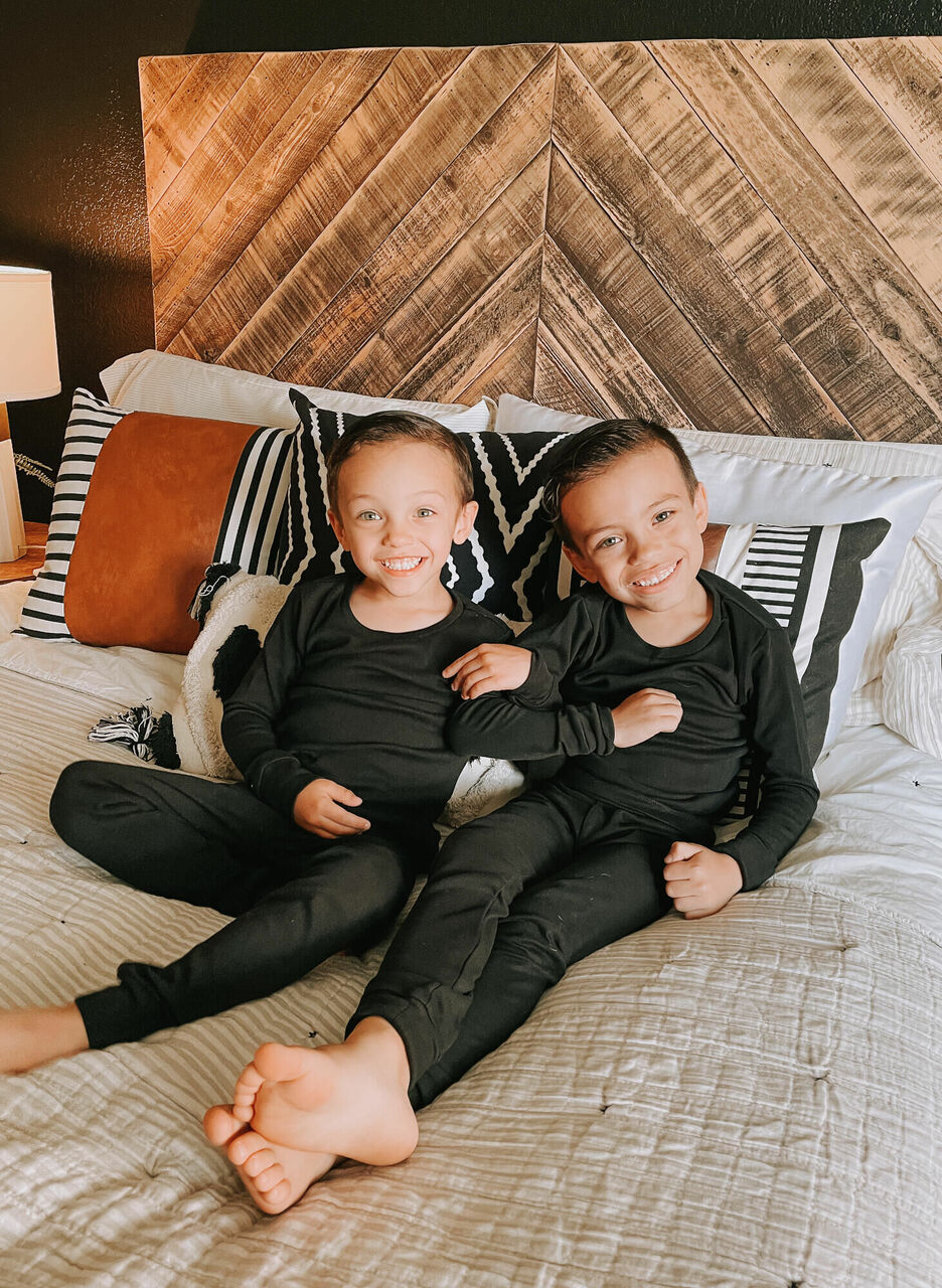 Black | Kid's Organic PJ Set