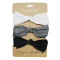 Black & White | Organic Smocked Headband 3-Pack