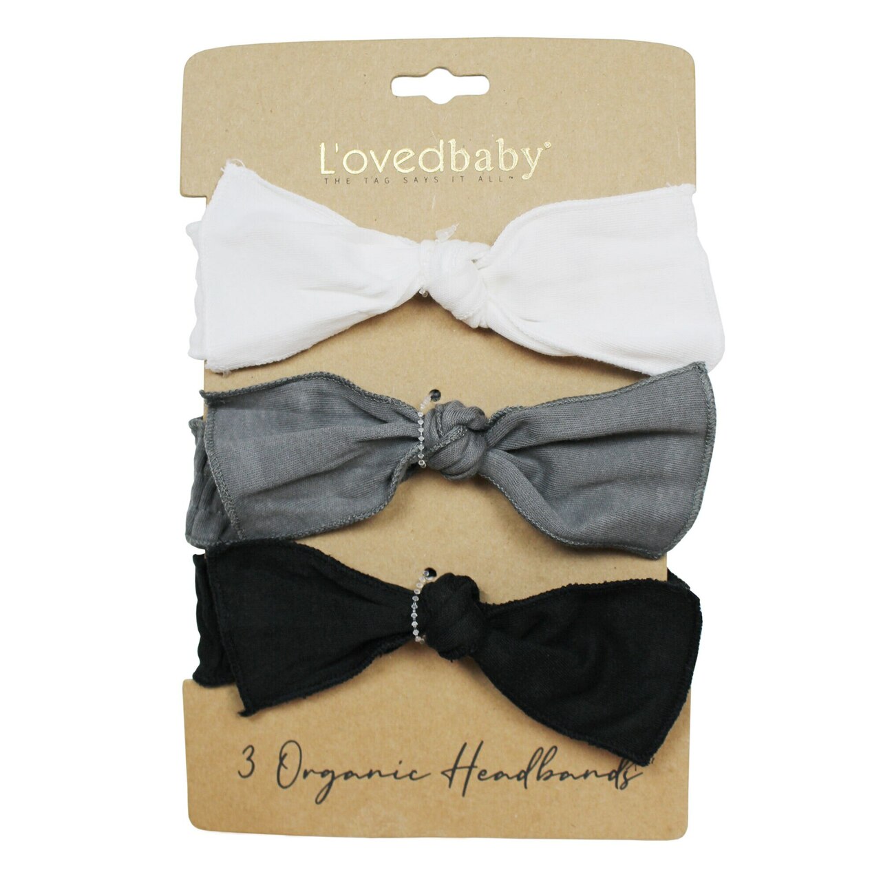 Black & White | Organic Smocked Headband 3-Pack