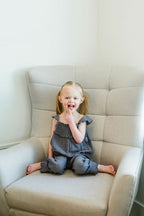 Moonstone | Kid's Organic Muslin Sleeveless Romper