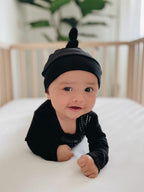 Black | Organic Knotted Hat