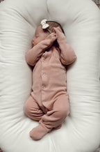 Mauve | Organic Snap Footie