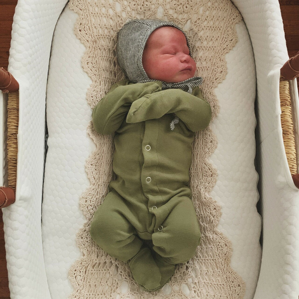 Sage | Organic Snap Footie