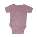 Lavender | Organic Short-Sleeve Kimono Bodysuit