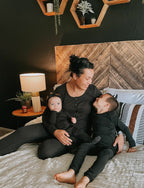 Black | Kid's Organic PJ Set