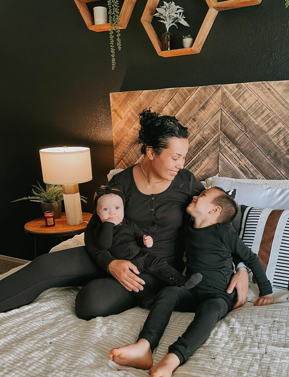 Black | Kid's Organic PJ Set