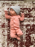 Coral | Organic Snap Footie