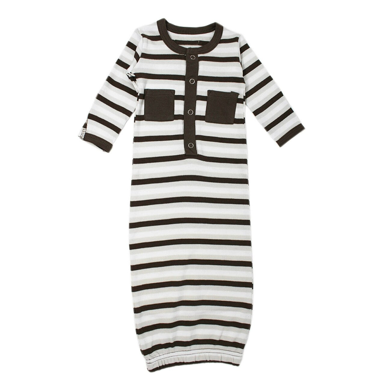 Bark Stripe | Organic Gown