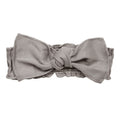 Light Gray | Organic Smocked Tie Headband