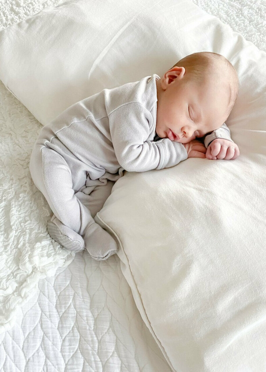 Light Gray | Organic Snap Footie