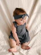 Moonstone | Organic Muslin Smocked Headband