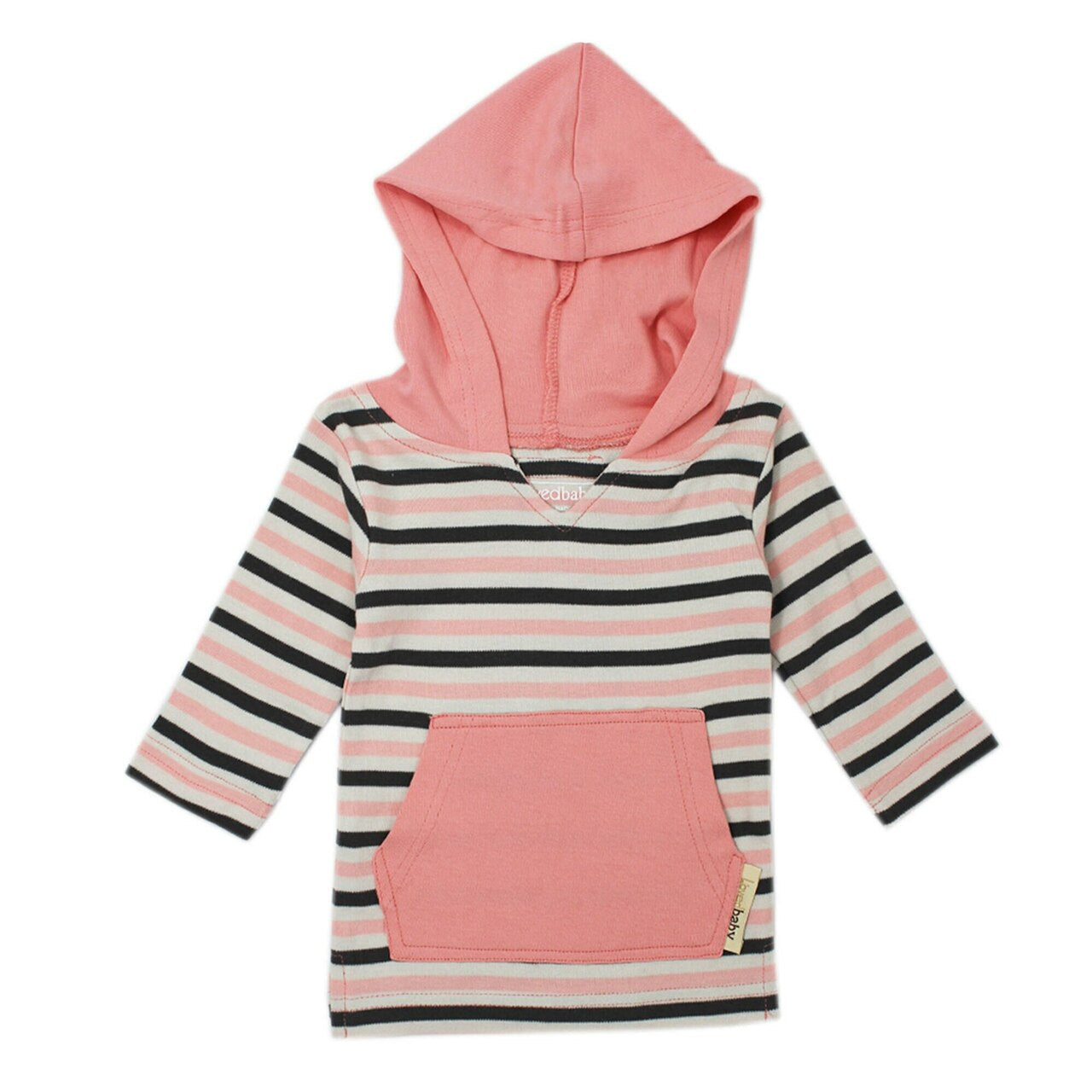 Coral Stripe | Organic Hoodie