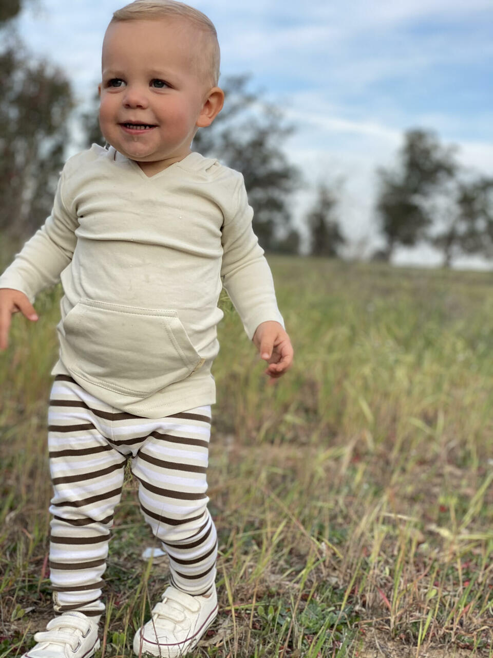 Bark Stripe | Organic Leggings