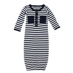 Navy/White | Organic Gown