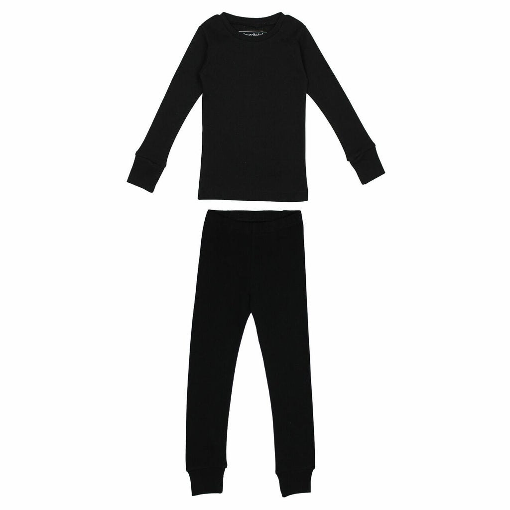 Black | Kid's Organic PJ Set