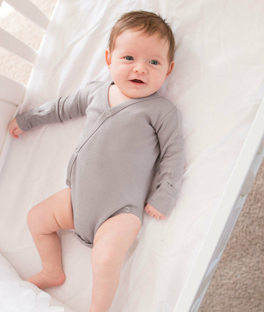 Light Gray | Organic Kimono Bodysuit