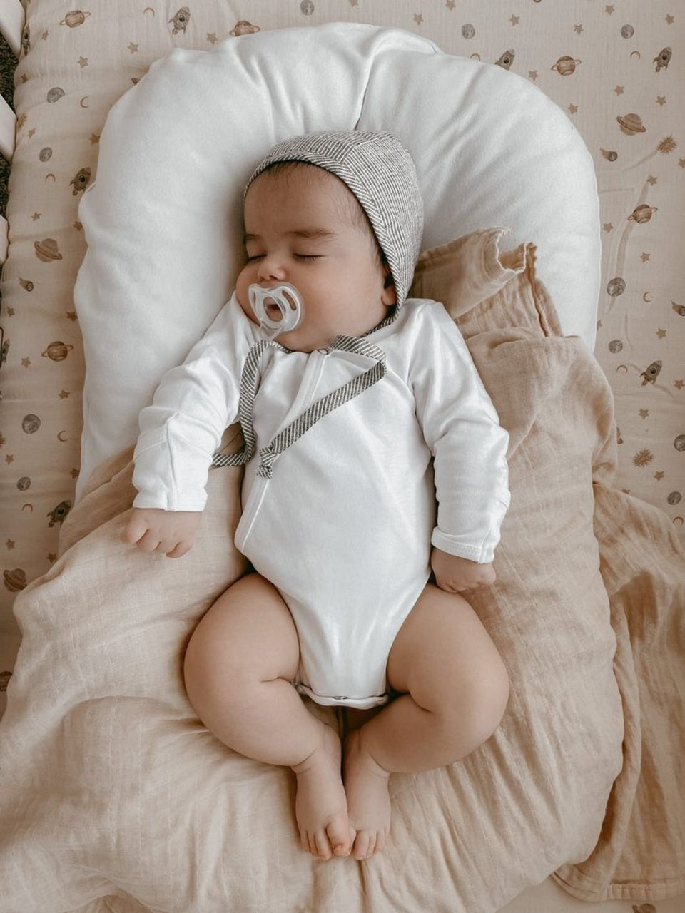 White | Organic Kimono Bodysuit