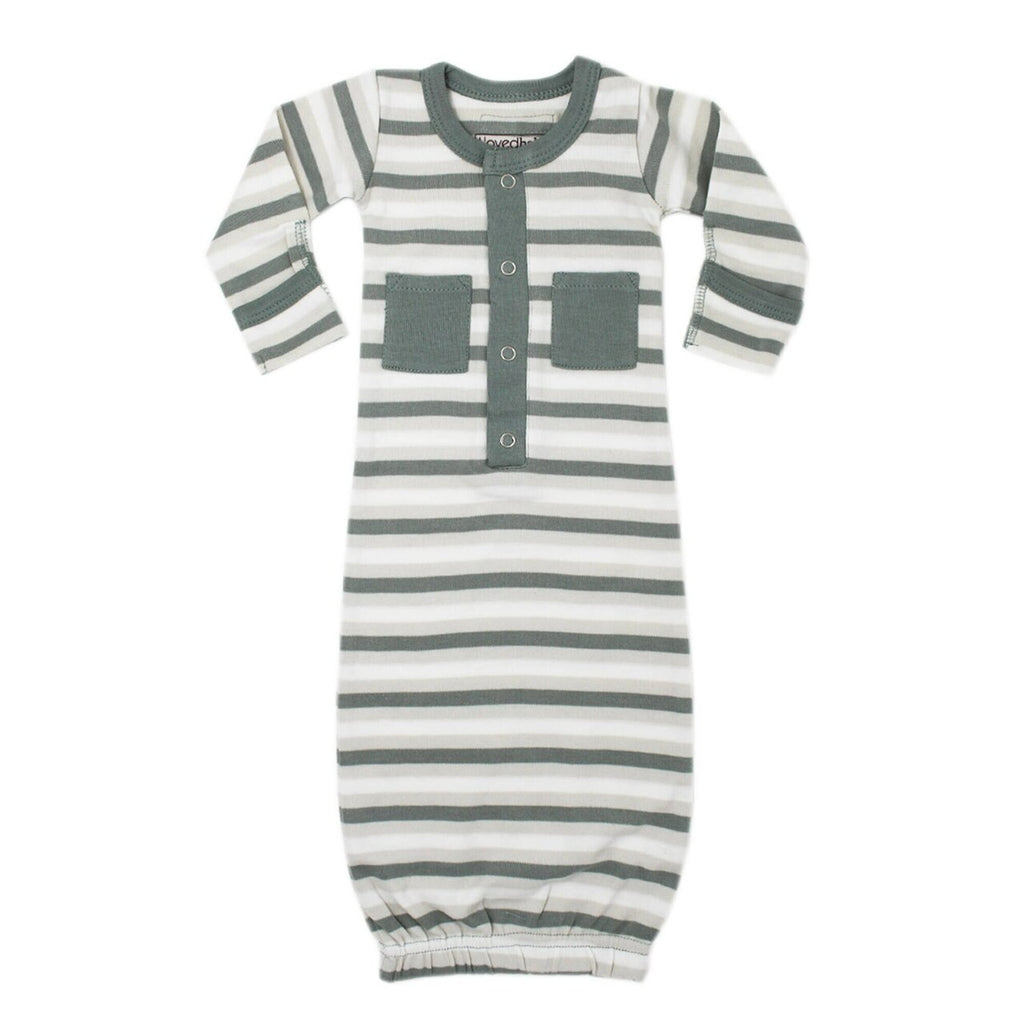 Seafoam Stripe | Organic Gown